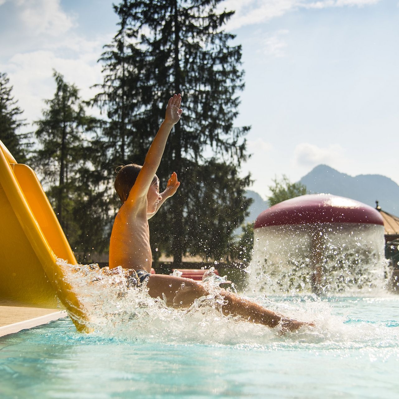 Sommer kaiserwinkl Badeurlaub Freibad Pension Gieringer nur wenige Minuten entfernt 